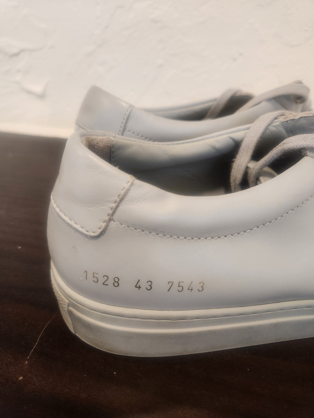 Common Projects | "Original Achilles Low" Nappa Leather Sneaker in Grey - Picture 4 of 7